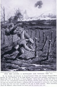 Deux hommes sauvant un bataillon et remportant la VC à la bataille de Neuve-Chapelle en mars 1915
